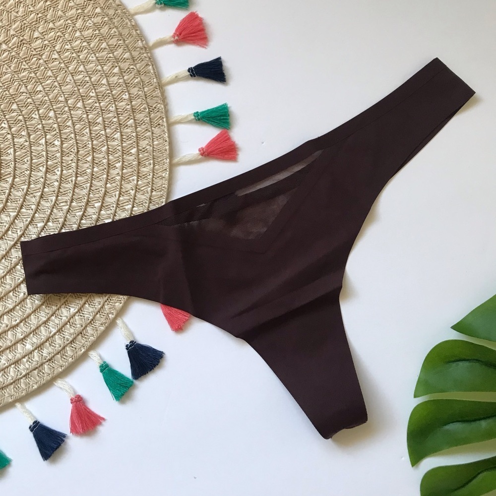 Victoria’s Secret Sexy Illusions Thong Panty Rich Mocha Medium NEW